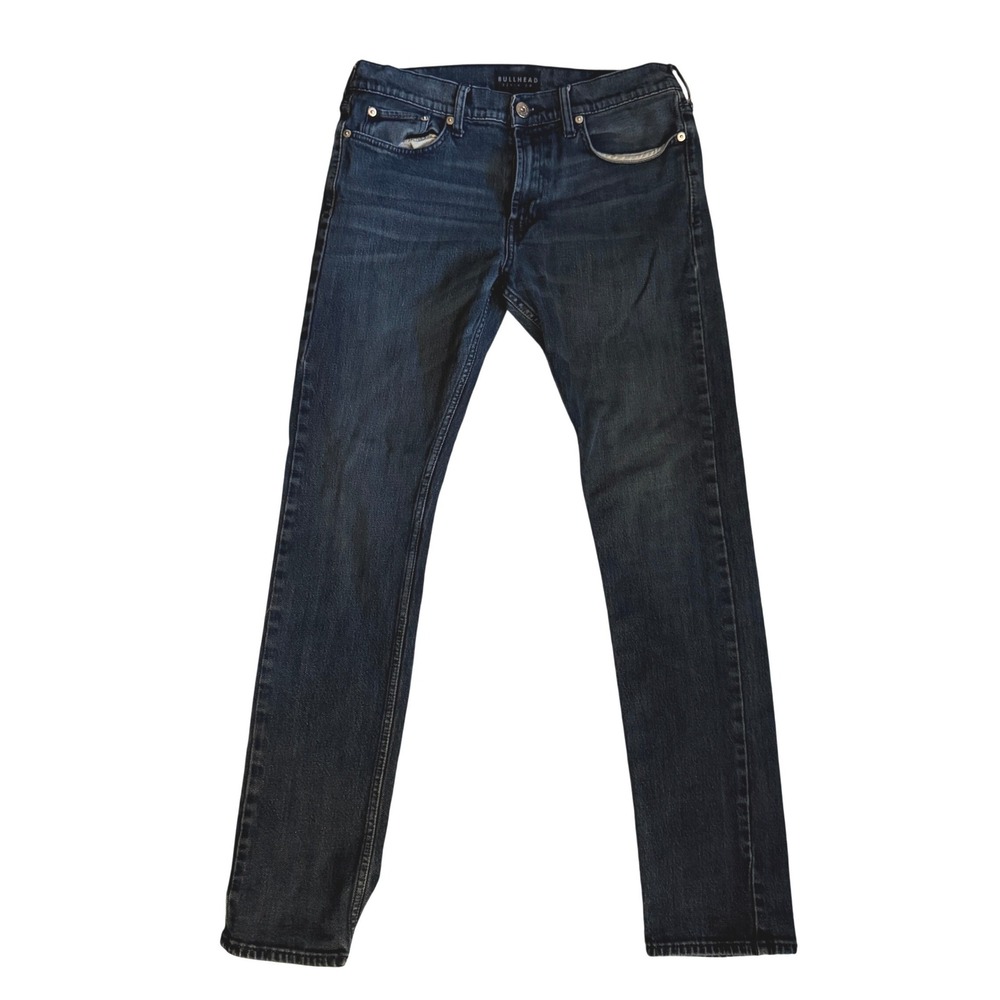 Bullhead Denim Co Skinny Jeans Mens 32x32 Dark Wash Excellent Slim Fit Denim